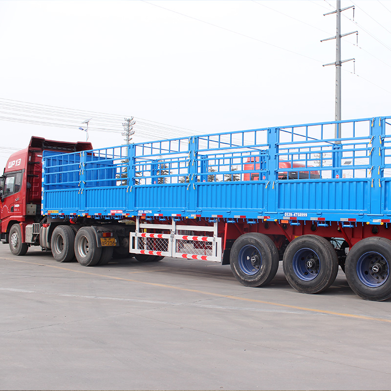 tri axle fence semi trailer