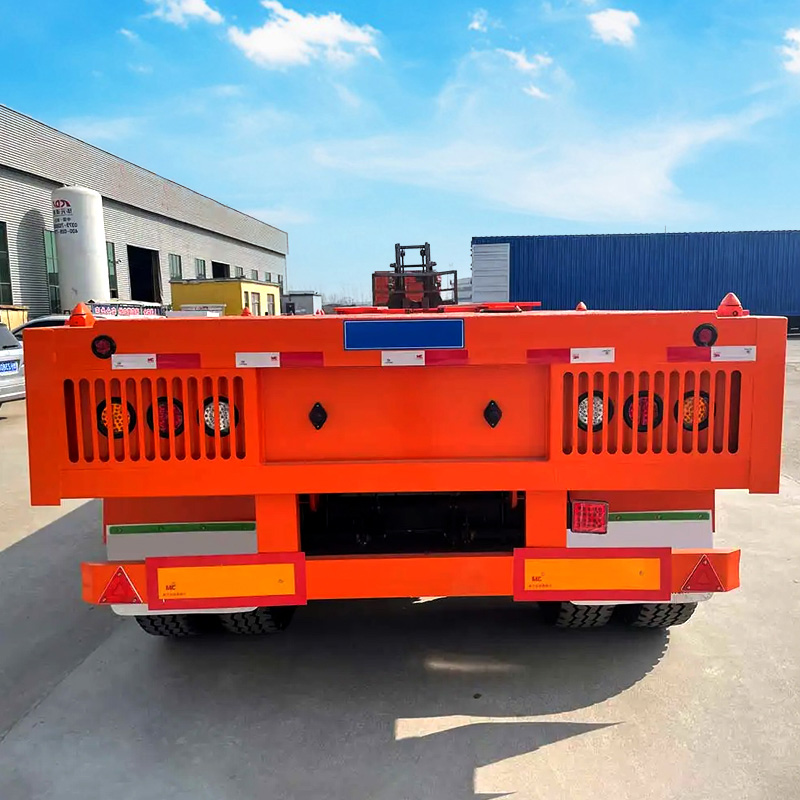 3 axle heavy duty flatbed semi trailer