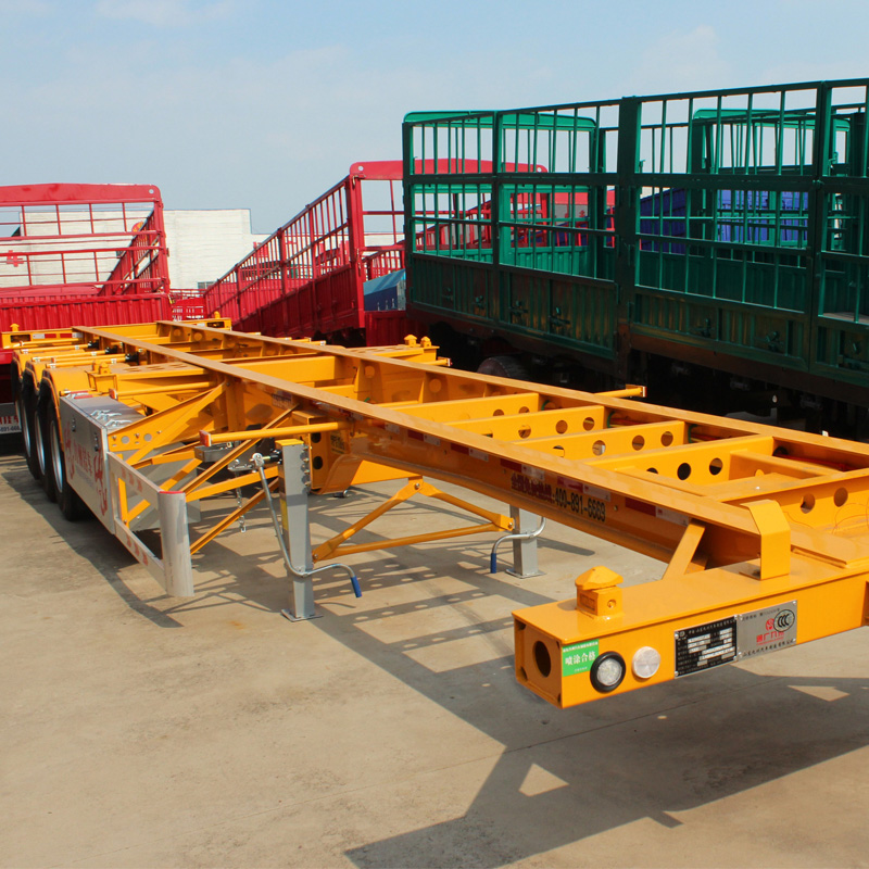 3 axle skeleton trailer