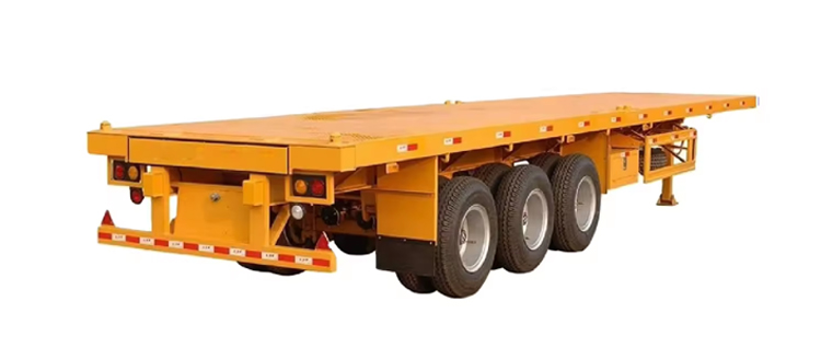 3 Axles Flatbed Semi Trailer 