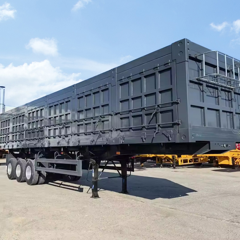 产品展示图       图片描述  side tipper trailer for sale