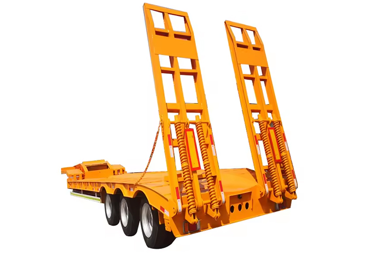 Tri Axles Lowbed Semi Trailer
