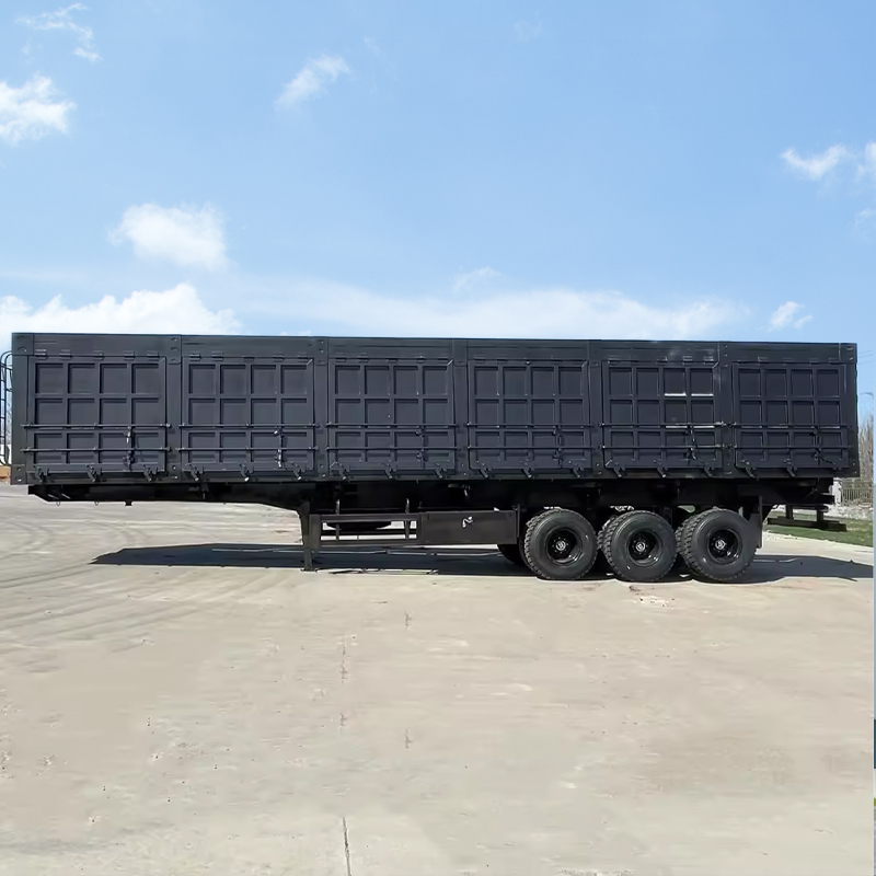 产品展示图       图片描述  side tipper trailer for sale