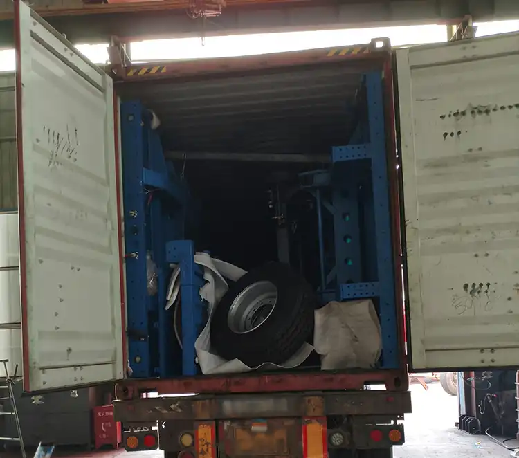Shandong Jiuzhou Automobile Manufacturing Co., Ltd. Successfully Exports Flatbed Semi-trailers to Mauritius, Boosting Logistics Upgrade in Indian Ocean Island Nation-flatbed trailer_skeletal trailer_low bed trailer_dump trailer_cargo trailer-Shandong Jiuzhou Automobile Manufacturing Co., Ltd.